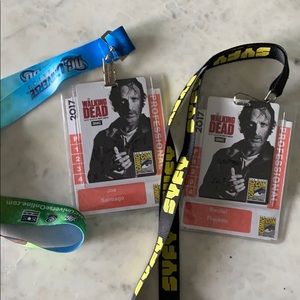 The Walking Dead ComicCon badges